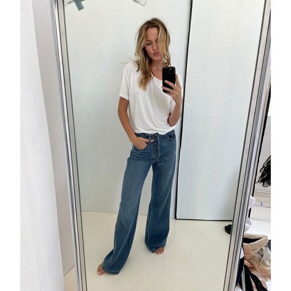 FAVORITE DAUGHTER  The Masha Flare Jeans in Wash Long Beach Size US 31 - Picture 1 of 16